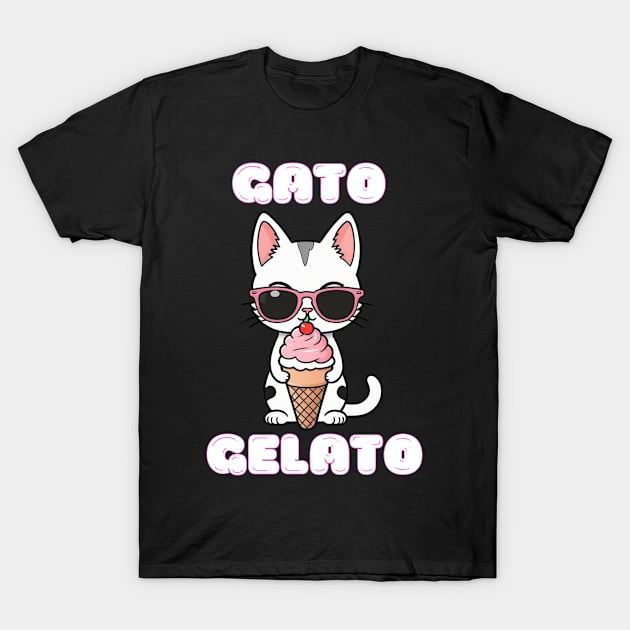 GATO GELATO T-Shirt by Craftycarlcreations